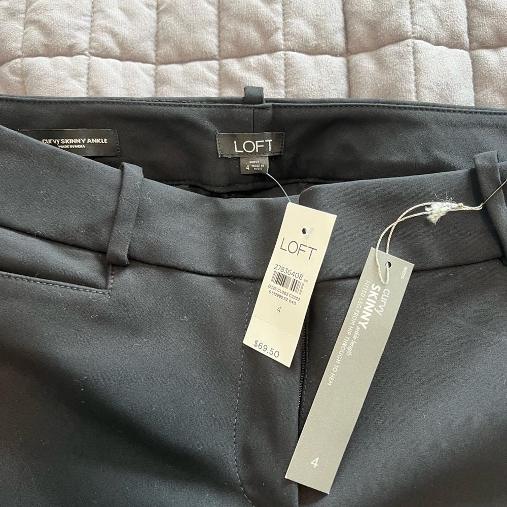 Loft curvy skinny ankle dress pants (NWT)